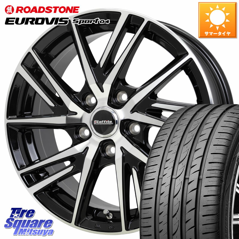 ROADSTONE ロードストーン EUROVIS sport 04 サマータイヤ 215/50R18HotStuff ラフィット LW06-2 LW-06-2 ホイール 18インチ 18X7.0J 38 5穴 114.3|タイヤスクエアミツヤ