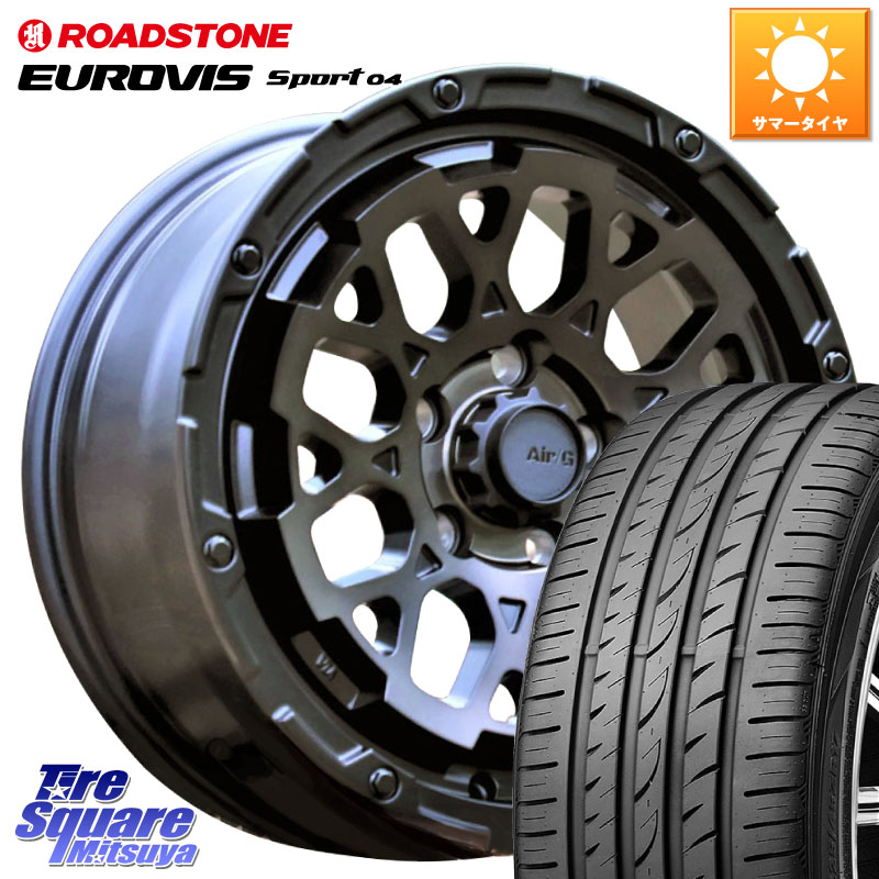 4X4エンジニアリング Air/G Rocks GHOST ホイール 17インチ 17 X 7.0J +32 5穴 114.3 ROADSTONE ロードストーン EUROVIS sport 04 サマータイヤ 215/50R17