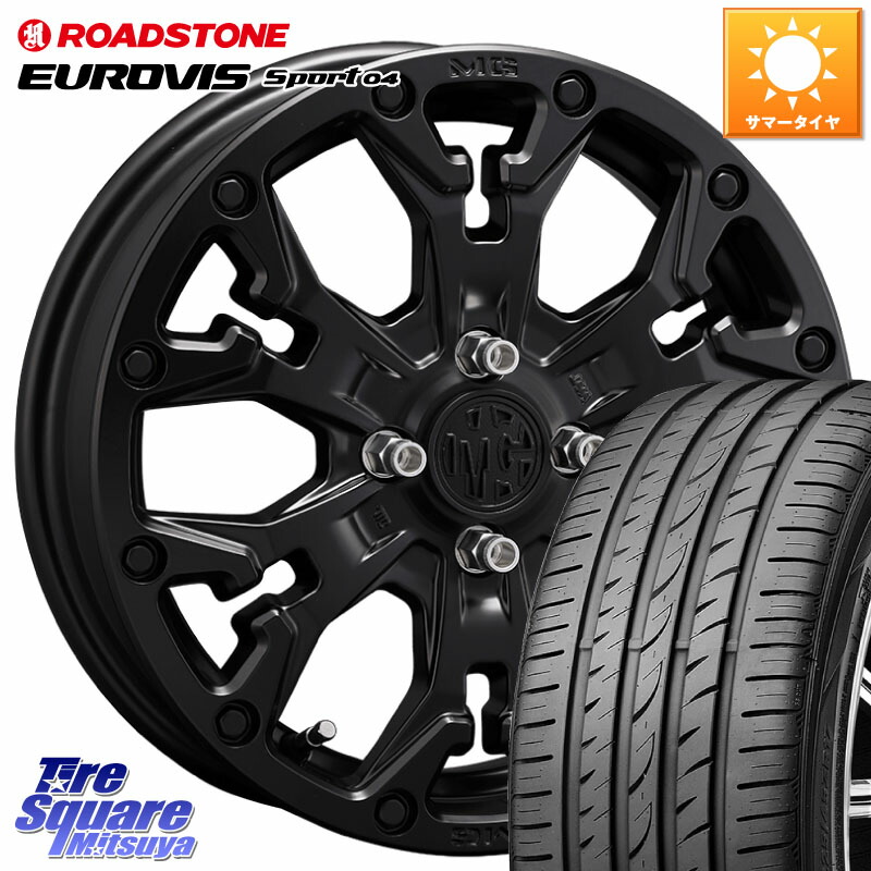 CRIMSON MG GOLEM Jr ホイール 16インチ 16 X 6.0J +38 4穴 100 ROADSTONE ロードストーン EUROVIS sport 04 サマータイヤ 195/50R16