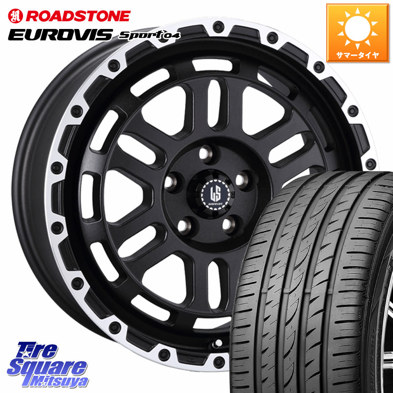 阿部商会 LA STRADA DISCOVER ホイール 17インチ 17 X 7.0J +38 5穴 114.3 ROADSTONE ロードストーン EUROVIS sport 04 サマータイヤ 215/45R17