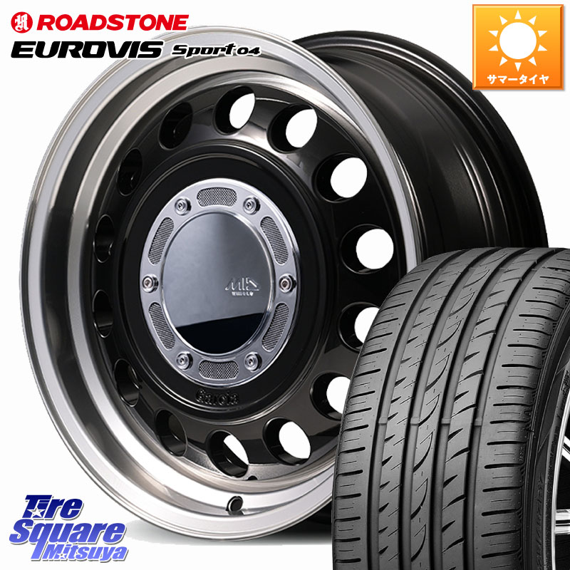 ROADSTONE ロードストーン EUROVIS sport 04 サマータイヤ 195/55R16MANARAY MID GARCIA CISCO Type2 ホイール 16インチ 16X6.5J 40 5穴 114.3｜タイヤスクエアミツヤ 76,681円