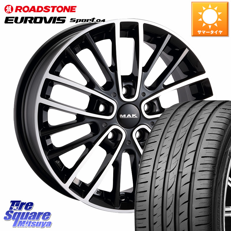 阿部商会 MAK CHELSE ホイール 18インチ 18 X 7.5J(MINI F54) +42 5穴 112 ROADSTONE ロードストーン EUROVIS sport 04 サマータイヤ 225/40R18