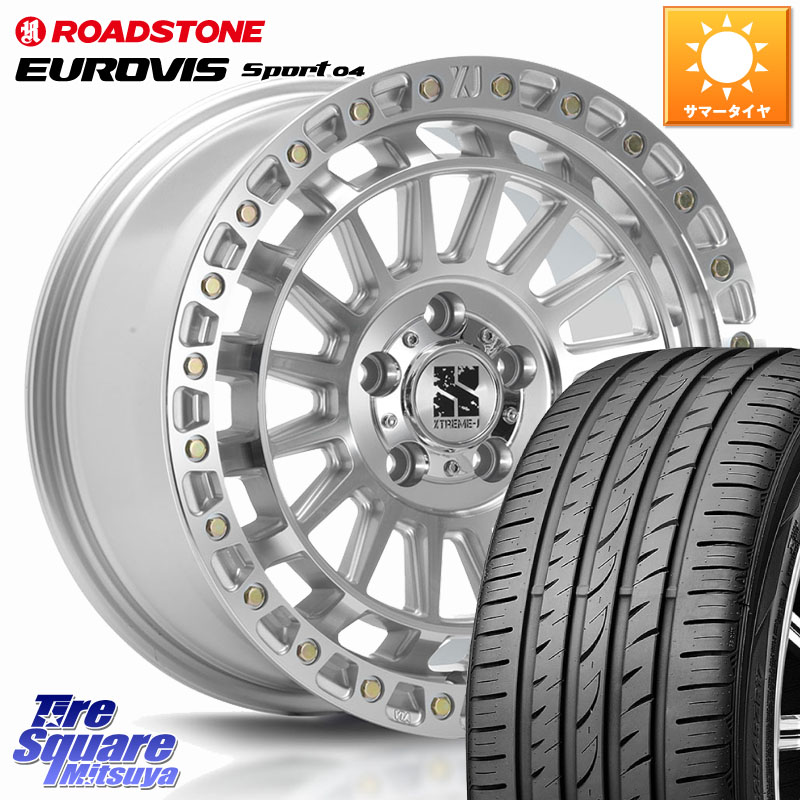 ROADSTONE ロードストーン EUROVIS sport 04 サマータイヤ 225/45R17MLJ XJ08 XTREME-J ホイール 17インチ 17X7.5J 42 5穴 114.3 GRヤリスRSノーマルキャリパー ブレイド IS レクサス|タイヤスクエアミツヤ