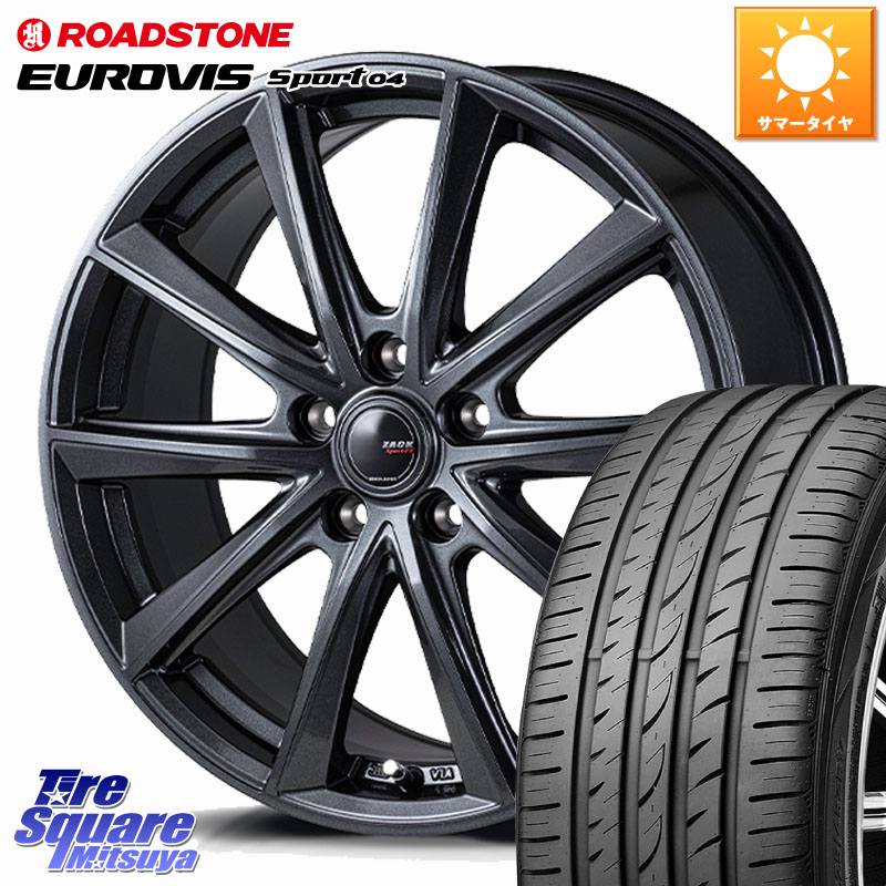 Japan三陽 ZACK Sport-FT ホイール 16インチ 16 X 6.5J +38 5穴 114.3 ROADSTONE ロードストーン EUROVIS sport 04 サマータイヤ 195/55R16