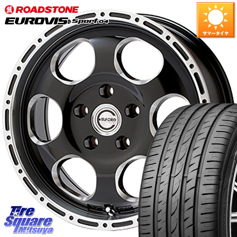 MEIWA Blood Stock One Piece ホイール 16インチ 16 X 7.0J +45 5穴 100 ROADSTONE ロードストーン EUROVIS sport 04 サマータイヤ 195/55R16