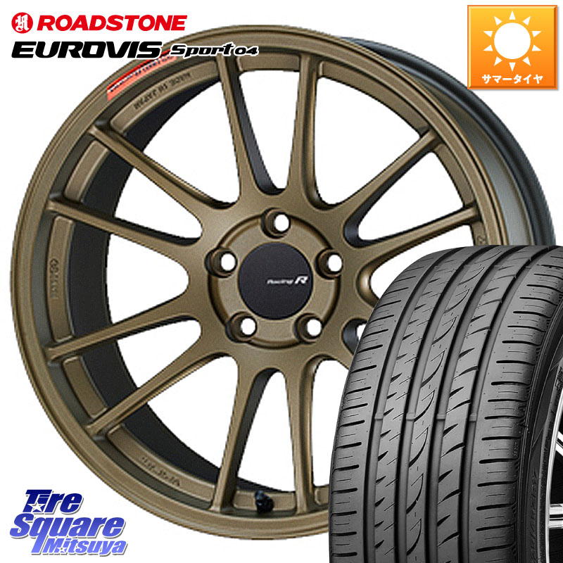 ROADSTONE ロードストーン EUROVIS sport 04 サマータイヤ 225/50R18ENKEI エンケイ Racing Revolution GTC01RR ホイール 18X7.5J 45 5穴 114.3 MPV｜タイヤスクエアミツヤ 124,790円