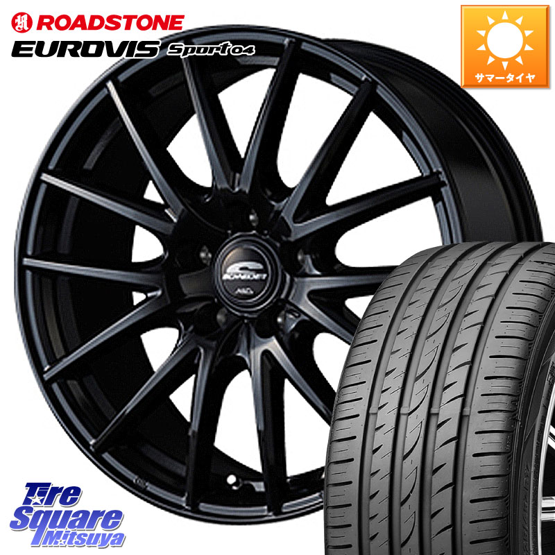 MANARAY MID SCHNEIDER SQ27 ブラック ホイール 17インチ 17 X 7.0J +48 5穴 114.3 ROADSTONE ロードストーン EUROVIS sport 04 サマータイヤ 205/45R17 55,428円