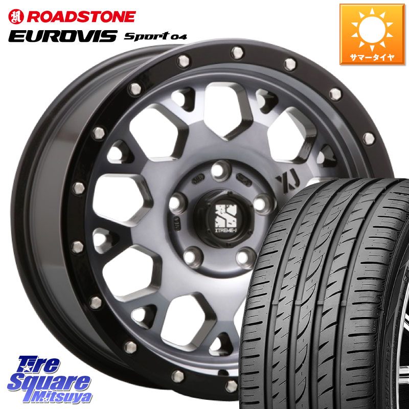 MLJ XJ04 XTREME-J エクストリームJ ホイール 17インチ 17 X 7.0J +42 5穴 114.3 ROADSTONE ロードストーン EUROVIS sport 04 サマータイヤ 225/55R17 MAZDA6 10系アルファード