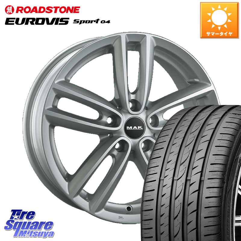 ROADSTONE ロードストーン EUROVIS sport 04 サマータイヤ 205/45R17阿部商会 MAK OXFORD ホイール 17インチ 17X7.0J(MINI F55 F56 F57) 54 5穴 112 MINI ミニ F55 F56 F57|タイヤスクエアミツヤ