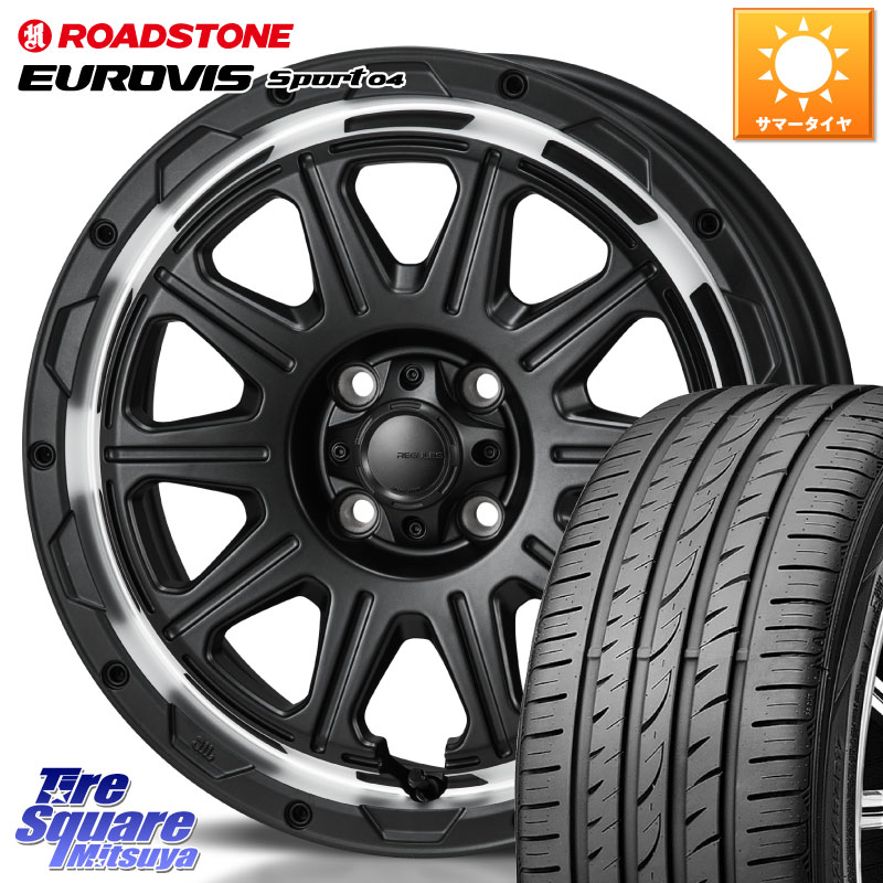 ROADSTONE ロードストーン EUROVIS sport 04 サマータイヤ 195/55R16MONZA HI-BLOCK REGULES 16インチ 16X6.0J 40 4穴 100 ノート NOTE 日産 ブルーバードシルフィ 日産 キューブ CUBE 日産 アクア カローラフィールダー カローラアクシオ|タイヤスクエアミツヤ