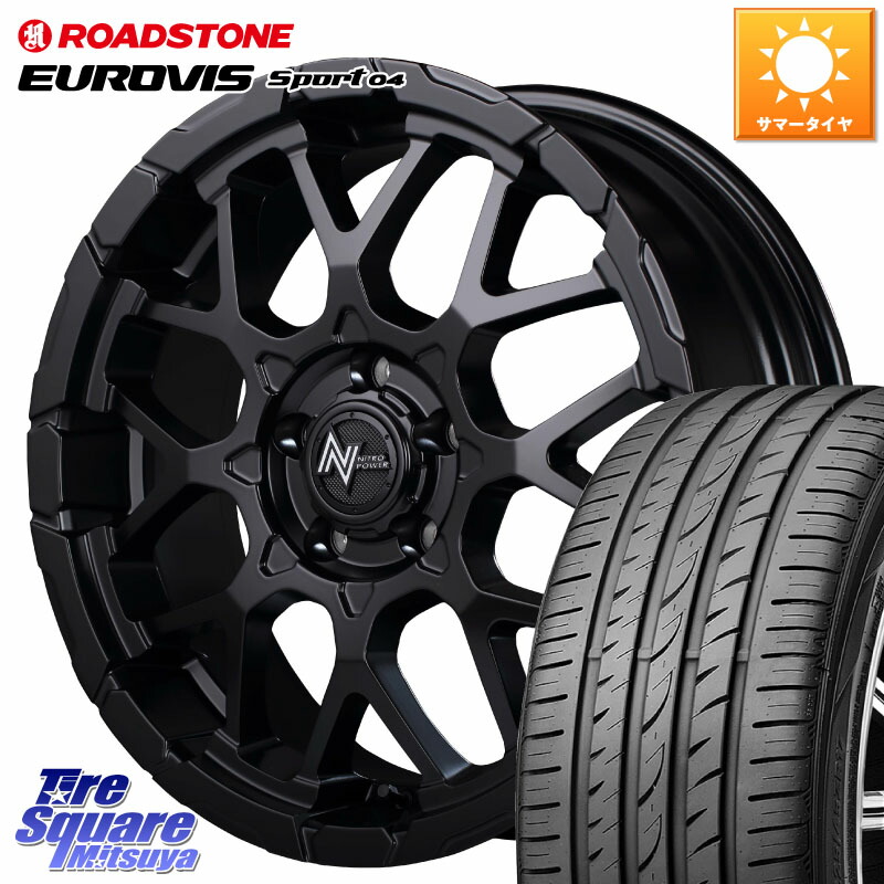 MANARAY MID ナイトロパワー M28 BULLET-S 18インチ 18 X 7.0J +35 5穴 114.3 ROADSTONE ロードストーン EUROVIS sport 04 サマータイヤ 225/45R18