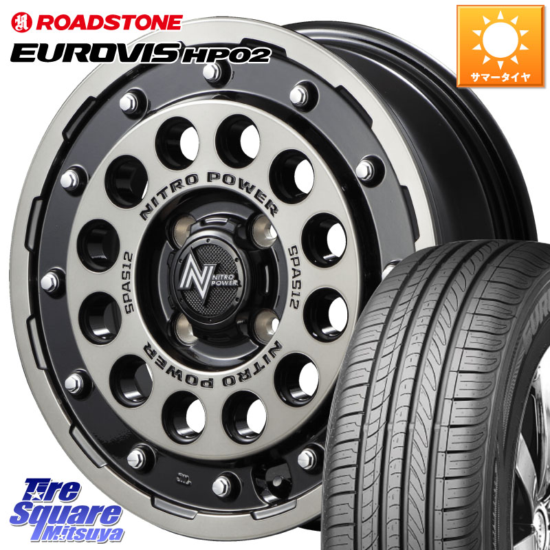 MANARAY MID ナイトロパワー H12 SHOTGUN BC ショットガン 14インチ 14 X 5.5J +40 4穴 100 ROADSTONE ロードストーン EUROVIS HP02 サマータイヤ 175/65R14 E11ノート
