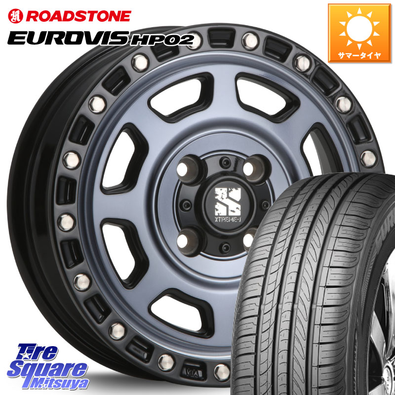 MLJ XJ07 XTREME-J 4H IND エクストリームJ 15インチ 15 X 4.5J +43 4穴 100 ROADSTONE ロードストーン EUROVIS HP02 サマータイヤ 165/65R15 ダイハツTAFT Mx27/37/47Sソリオ・デリカD2 MAx6S系ソリオ