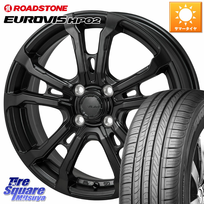 MONZA HI-BLOCK VILAS 16インチ 16 X 6.0J +42 4穴 100 ROADSTONE ロードストーン EUROVIS HP02 サマータイヤ 215/65R16