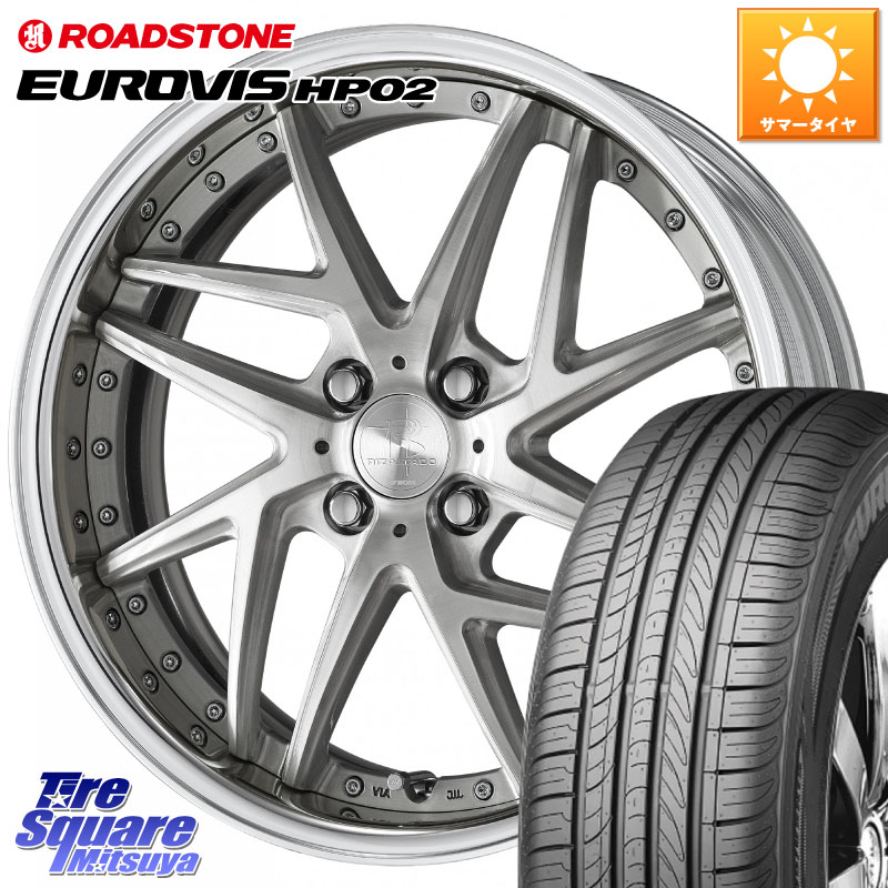 WORK RIZALTADO MESH2 A Disk 16インチ 2ピース 16 X 6.0J +40 4穴 100 ROADSTONE ロードストーン EUROVIS HP02 サマータイヤ 215/65R16