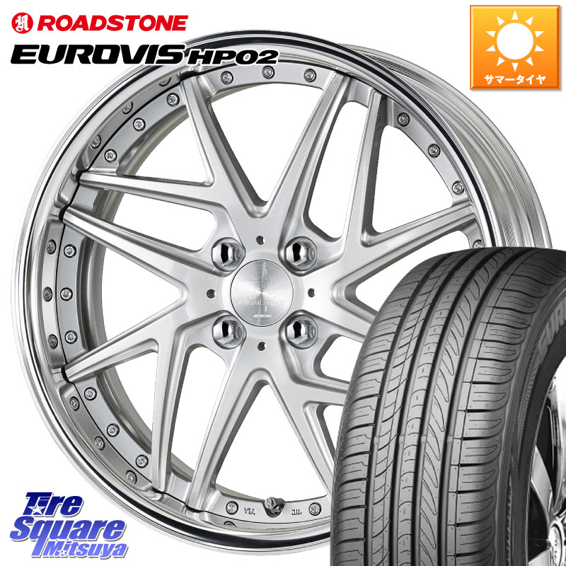 WORK RIZALTADO MESH2 A Disk 16インチ 2ピース 16 X 6.0J +40 4穴 100 ROADSTONE ロードストーン EUROVIS HP02 サマータイヤ 175/60R16