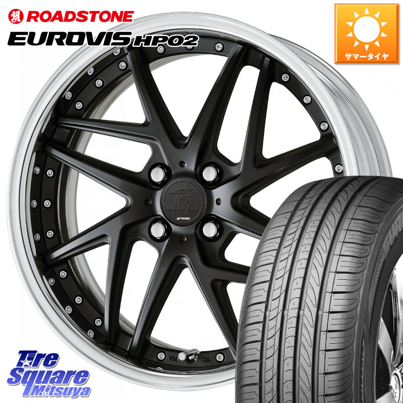 WORK RIZALTADO MESH2 A Disk 16インチ 2ピース 16 X 6.0J +40 4穴 100 ROADSTONE ロードストーン EUROVIS HP02 サマータイヤ 175/60R16