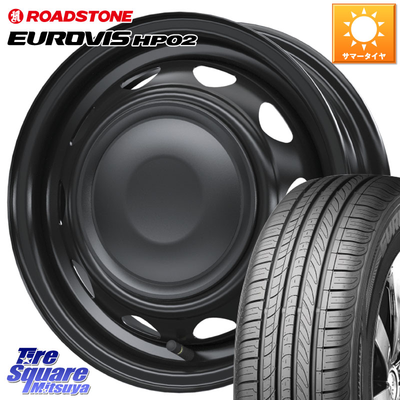 WEDS 14044 NeoCarrow ネオキャロ ブラック スチール 14インチ ホイール 14 X 4.5J +45 4穴 100 ROADSTONE ロードストーン EUROVIS HP02 サマータイヤ 165/70R14 Mx27/37/47Sソリオ・デリカD2 ハスラー MAx6S系ソリオ