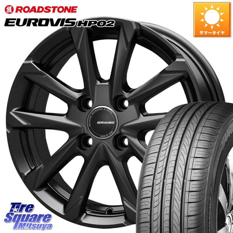 ROADSTONE ロードストーン EUROVIS HP02 サマータイヤ 215/65R16KOSEI QGC600B QRASIZ GC36F クレイシズ ホイール 16インチ 16X6.0J 40 4穴 100 ロッキー ガソリン車 4穴 ライズ ガソリン車 4穴|タイヤスクエアミツヤ