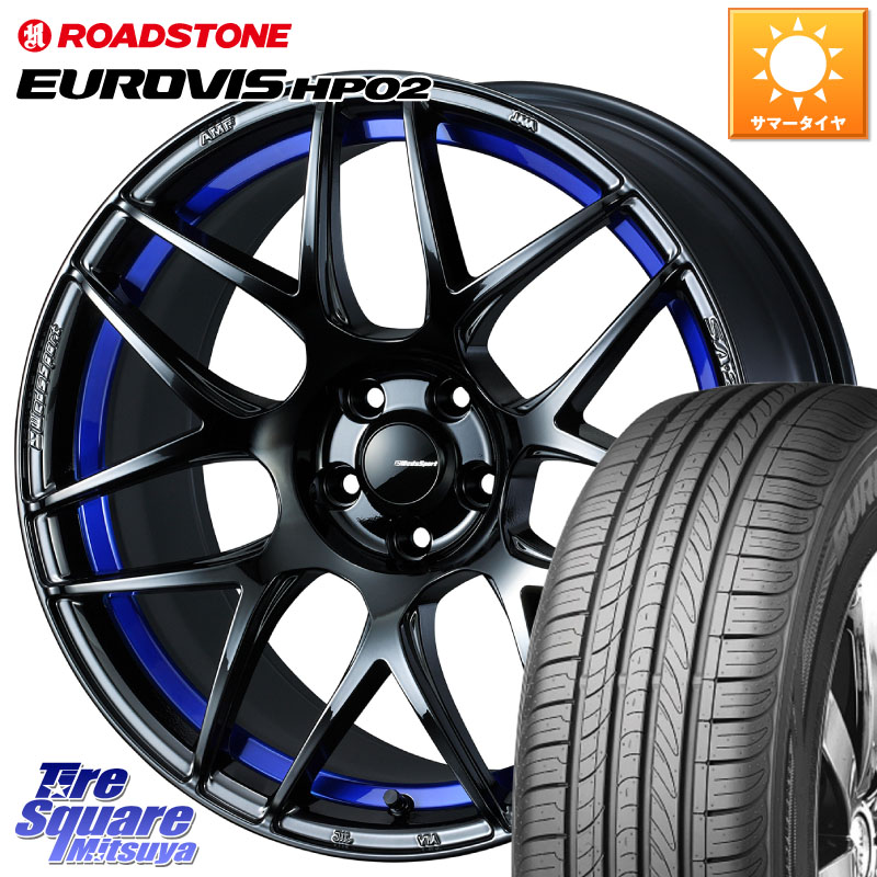 ROADSTONE ロードストーン EUROVIS HP02 サマータイヤ 225/60R17WEDS WedsSport SA-27R SA27R ウェッズ スポーツ ホイール 17インチ 17X7.5J 45 5穴 114.3 30系アルファード/ヴェルファイア SL系フォレスター SK系フォレスター eビターラ ヴェルファイアハイブリッド|タイヤスクエアミツヤ