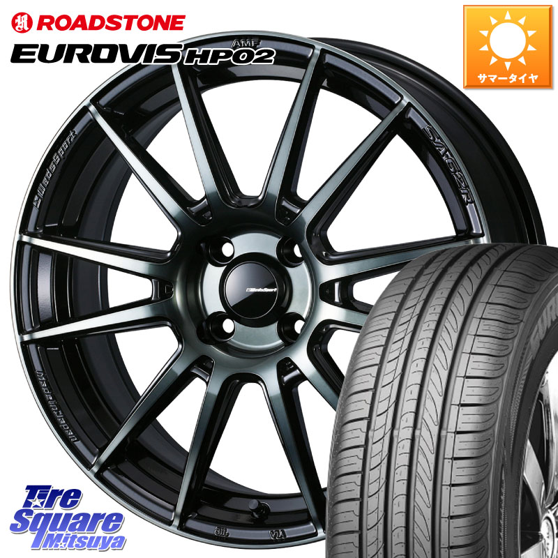 ROADSTONE ロードストーン EUROVIS HP02 サマータイヤ 195/60R16WEDS WedsSport SA-62R SA62R ウェッズ スポーツ ホイール 16インチ 16X6.5J 50 4穴 100 E13ノートクロスオーバー｜タイヤスクエアミツヤ