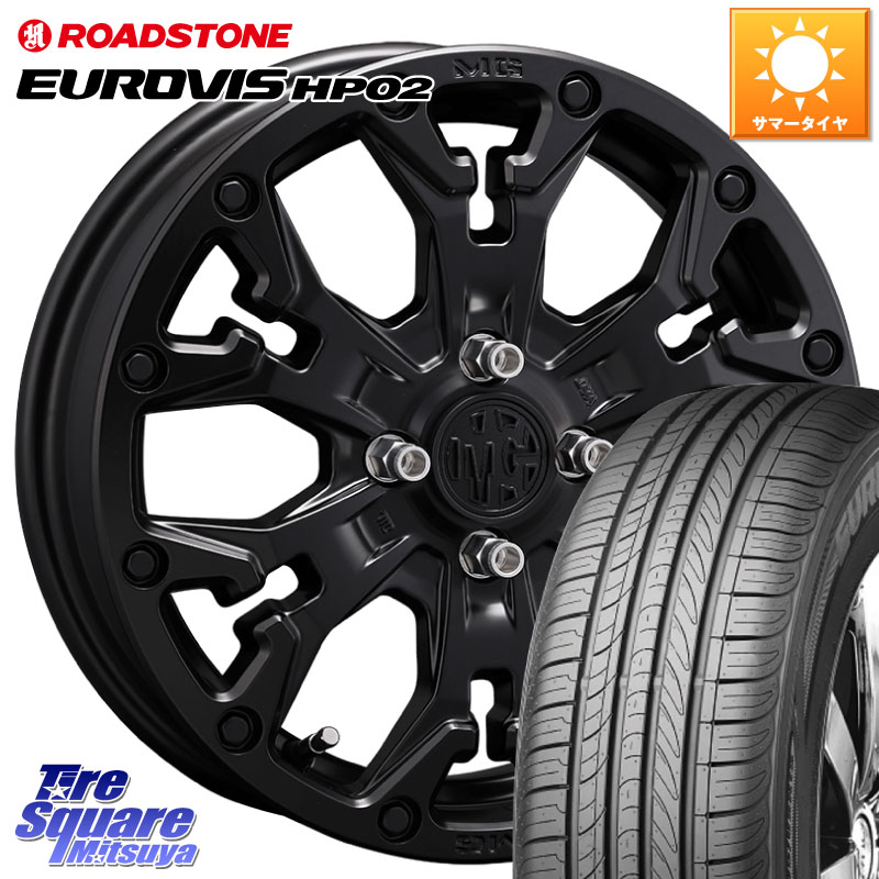 CRIMSON MG GOLEM Jr ホイール 14インチ 14 X 4.5J +43 4穴 100 ROADSTONE ロードストーン EUROVIS HP02 サマータイヤ 165/70R14 Mx27/37/47Sソリオ・デリカD2 MAx6S系ソリオ