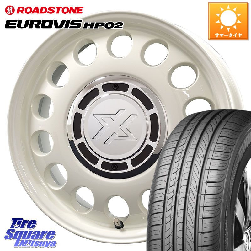 コスミック クロスブラッド STEELE ホイール 15インチ 15 X 6.0J +42 4穴 100 ROADSTONE ロードストーン EUROVIS HP02 サマータイヤ 185/55R15 700系パッソ E11ノート