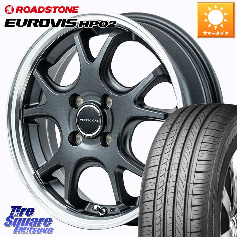 MANARAY MID VERTEC ONE EXE5 Vselection ホイール 15インチ 15 X 4.5J +45 4穴 100 ROADSTONE ロードストーン EUROVIS HP02 サマータイヤ 165/55R15 N-BOX デリカミニ2WD タント スペーシア サクラ