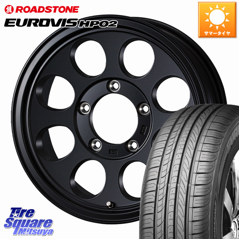 WEDS JIMLINE TYPE2 ※インセット-5 ホイール 16インチ ジムライン 16 X 6.0J +0 5穴 139.7 ROADSTONE ロードストーン EUROVIS HP02 サマータイヤ 215/65R16 ジムニー専用(要オーバーフェンダー等) ジムニ－シエラ・ノマド(カスタム)