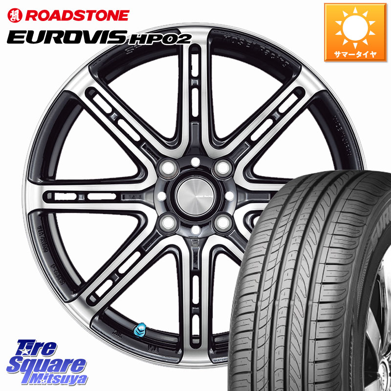 KOSEI SENEKA RP08 ホイール 16インチ 16 X 6.0J +50 4穴 100 ROADSTONE ロードストーン EUROVIS HP02 サマータイヤ 195/60R16 E13ノートクロスオーバー