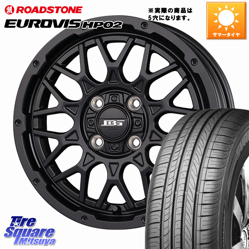 ROADSTONE ロードストーン EUROVIS HP02 サマータイヤ 205/55R16KOSEI BOTTOMGARCIA SHADOWBAHT ホイール 16インチ 16X7.0J 38 5穴 114.3 GRヤリスRSノーマルキャリパー リーフ LEAF 日産 ブレイド カローラルミオン IS レクサス｜タイヤスクエアミツヤ
