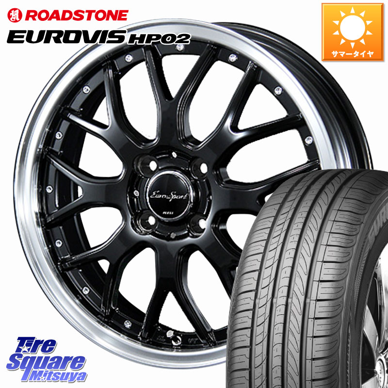 BLEST EuroSport Type815 ホイール 15インチ 15 X 5.5J +50 4穴 100 ROADSTONE ロードストーン EUROVIS HP02 サマータイヤ 185/60R15 GR・GS系フィット GP5・6フィットHV
