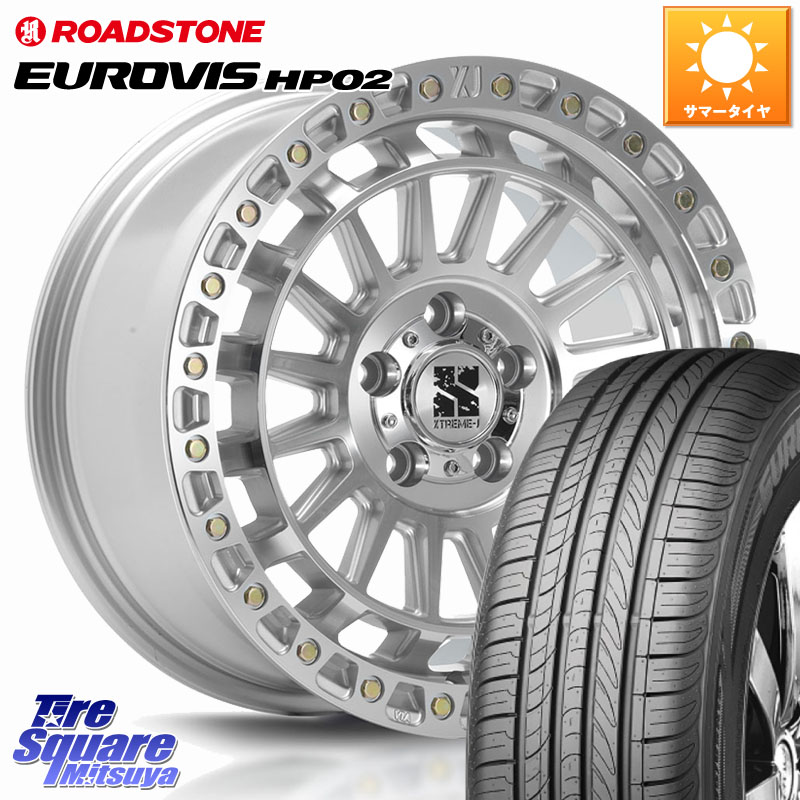MLJ XJ08 XTREME-J ホイール 17インチ 17 X 7.5J +42 5穴 114.3 ROADSTONE ロードストーン EUROVIS HP02 サマータイヤ 225/60R17 30系アルファード 30系ヴェルファイア デリカD:5 SL系フォレスター