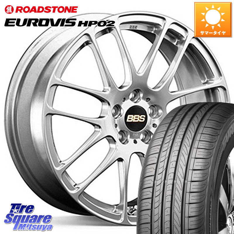 BBS RE-L2 アルミ鍛造1ピース ホイール 16インチ 16 X 6.5J +43 5穴 100 ROADSTONE ロードストーン EUROVIS HP02 サマータイヤ 195/60R16