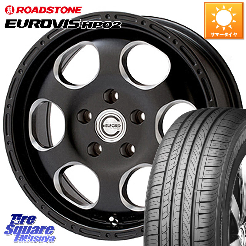 MEIWA Blood Stock One Piece ホイール 16インチ 16 X 7.0J +35 5穴 114.3 ROADSTONE ロードストーン EUROVIS HP02 サマータイヤ 215/60R16
