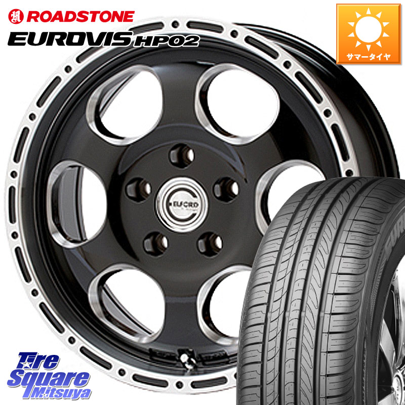 MEIWA Blood Stock One Piece ホイール 16インチ 16 X 7.0J +45 5穴 100 ROADSTONE ロードストーン EUROVIS HP02 サマータイヤ 195/60R16