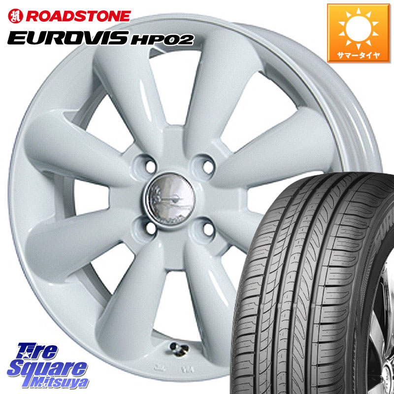 HotStuff ララパーム KC-8 lala Palm KC8 WH ホイール 15インチ 15 X 5.0J +45 4穴 100 ROADSTONE ロードストーン EUROVIS HP02 サマータイヤ 175/65R15