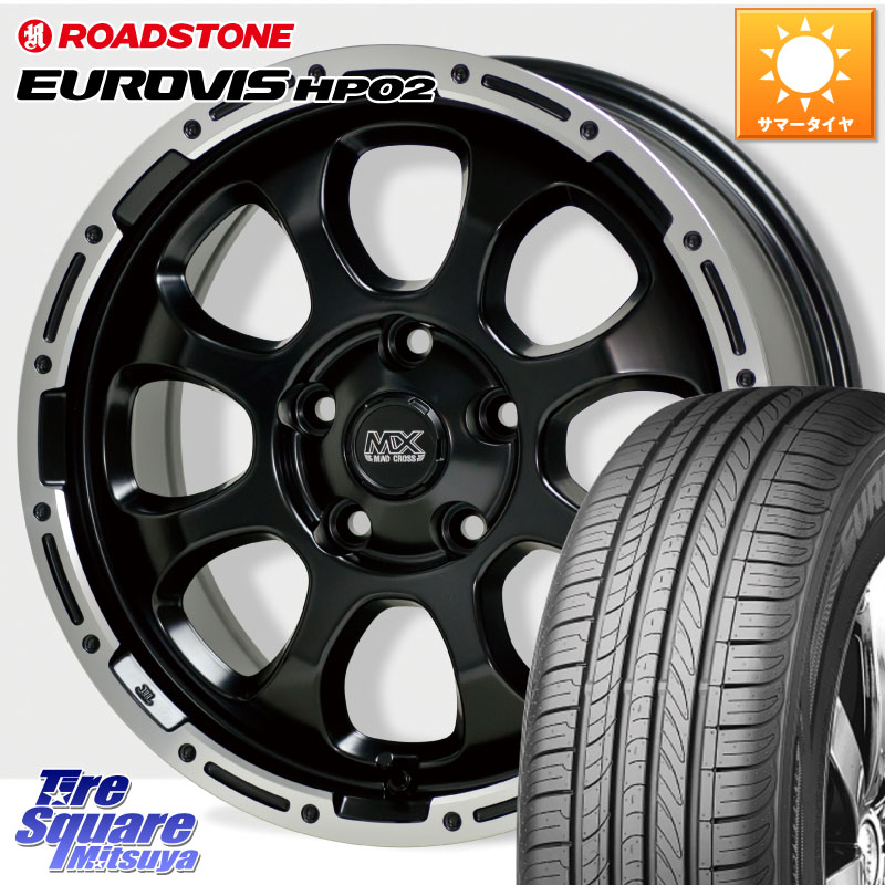 ROADSTONE ロードストーン EUROVIS HP02 サマータイヤ 225/60R17HotStuff マッドクロス GRACE グレイス BK 5H 在庫● ホイール 17インチ ★サマーセール★ 17X7.0J 38 5穴 114.3 30系アルファード/ヴェルファイア デリカD:5 デリカD:5(26+) SL系フォレスター エクスト|タイヤスクエアミツヤ