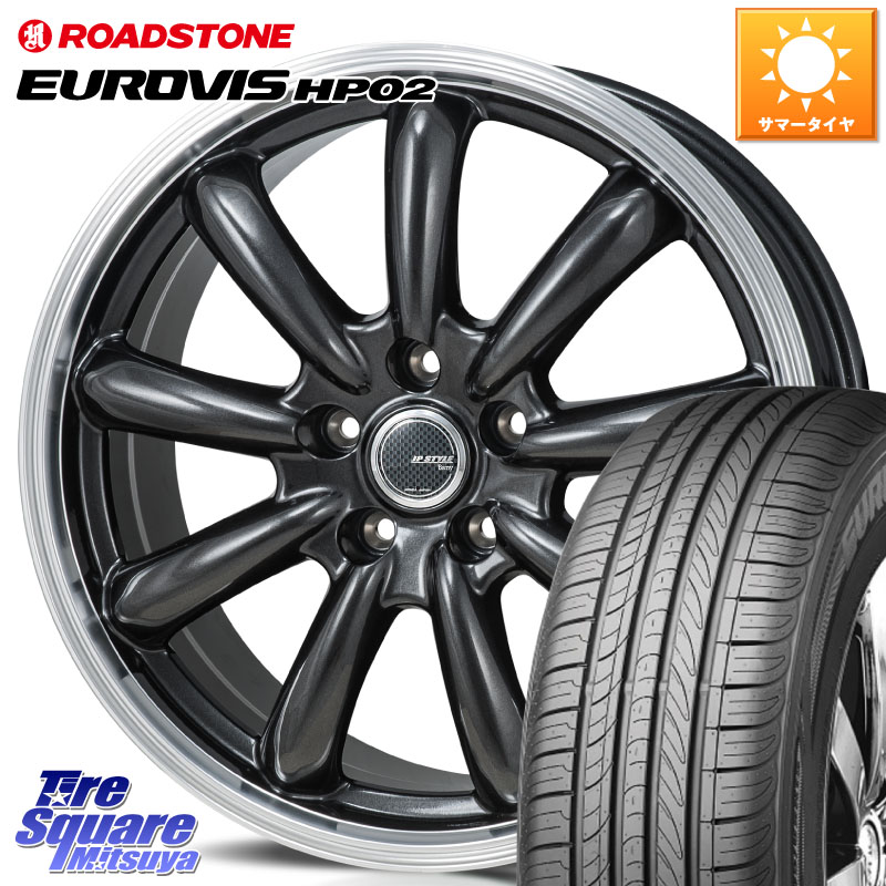 MONZA JP STYLE Bany ホイール 15インチ 15 X 6.0J +43 5穴 114.3 ROADSTONE ロードストーン EUROVIS HP02 サマータイヤ 175/65R15