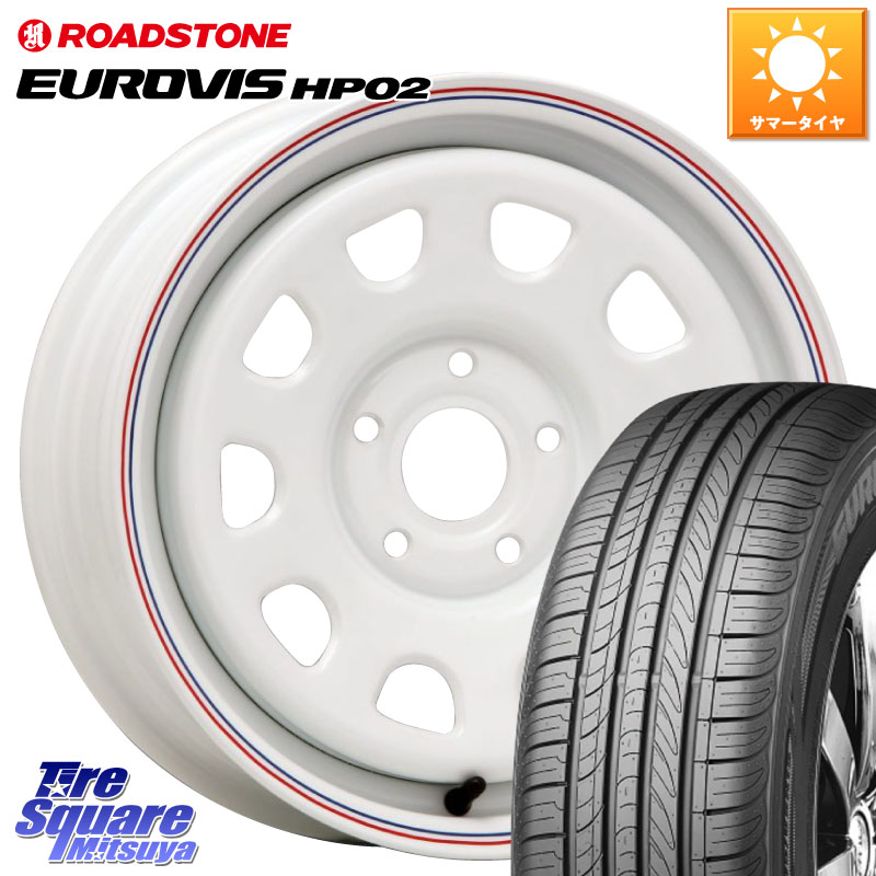 MLJ デイトナ SS DAYTONA ホイール 15インチ カングー 15 X 6.0J(RENAUT KANGOO KW) +30 5穴 108 ROADSTONE ロードストーン EUROVIS HP02 サマータイヤ 195/65R15 ルノー カングー2 KW系 ルノー カングービボップ KW系