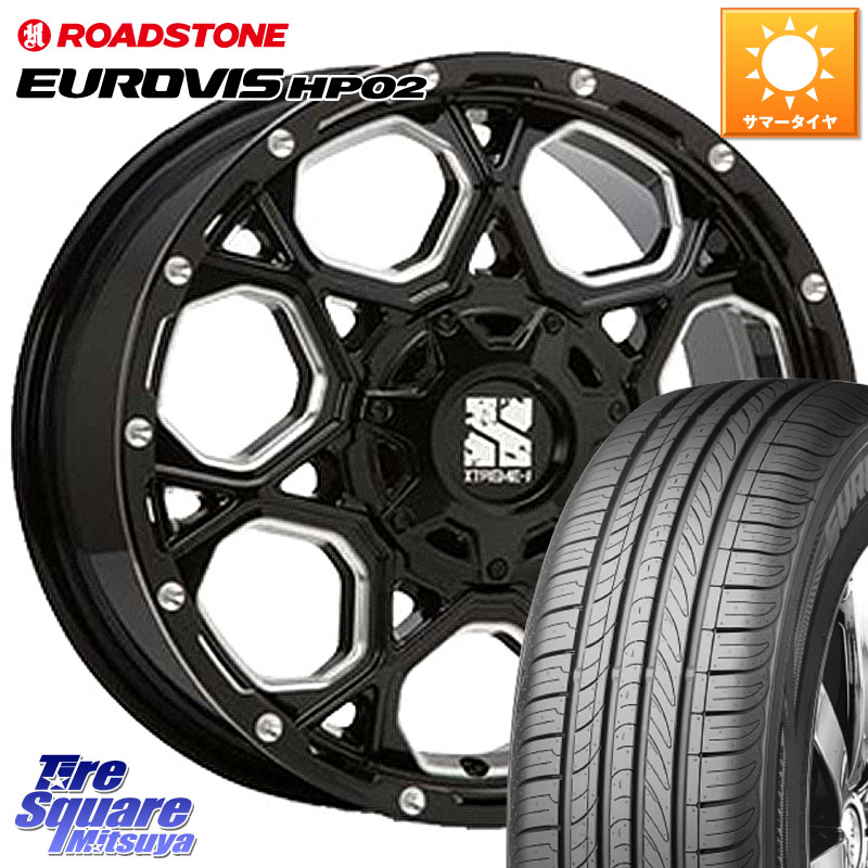 MLJ XJ06 XTREME-J エクストリームJ ホイール 17インチ 17 X 7.0J +50 5穴 114.3 ROADSTONE ロードストーン EUROVIS HP02 サマータイヤ 225/60R17 E52エルグランド ZR-V クロストレック レヴォーグレイバック SK系フォレスター