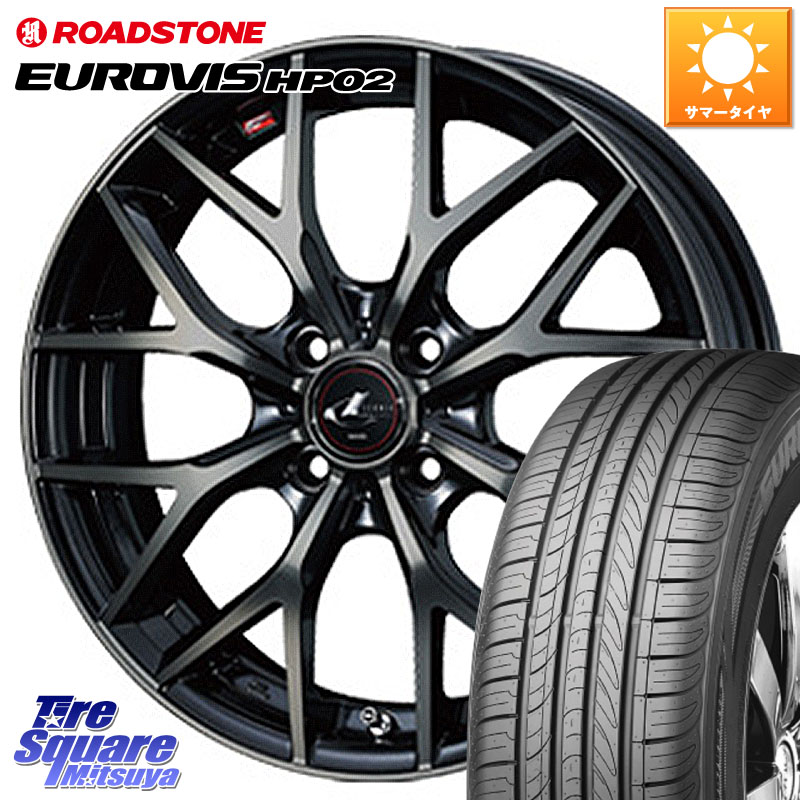 WEDS レオニス MX ウェッズ Leonis ホイール 16インチ 16 X 6.0J +50 4穴 100 ROADSTONE ロードストーン EUROVIS HP02 サマータイヤ 195/60R16 E13ノートクロスオーバー