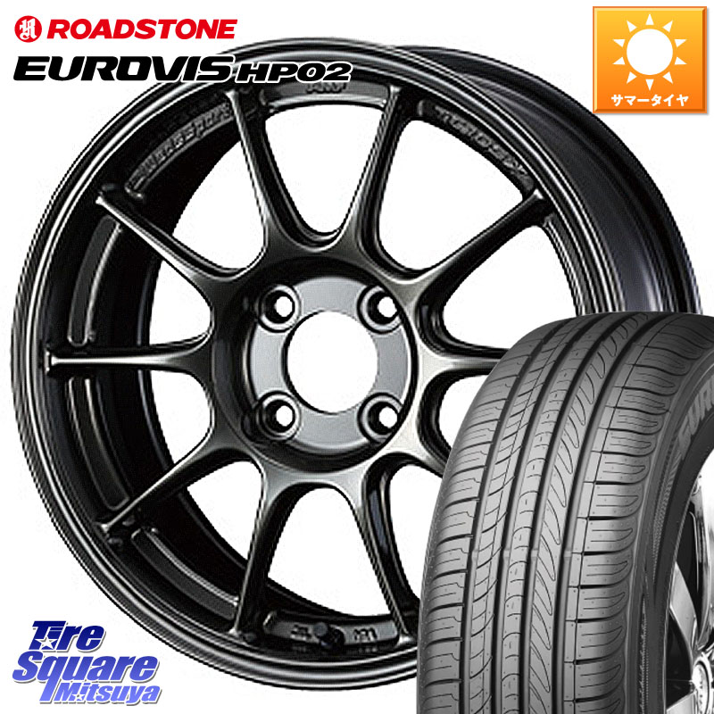 WEDS 73572 TC105X EJ ウェッズ スポーツ ホイール 16インチ 16 X 7.0J +43 4穴 100 ROADSTONE ロードストーン EUROVIS HP02 サマータイヤ 205/55R16 E13オーラ