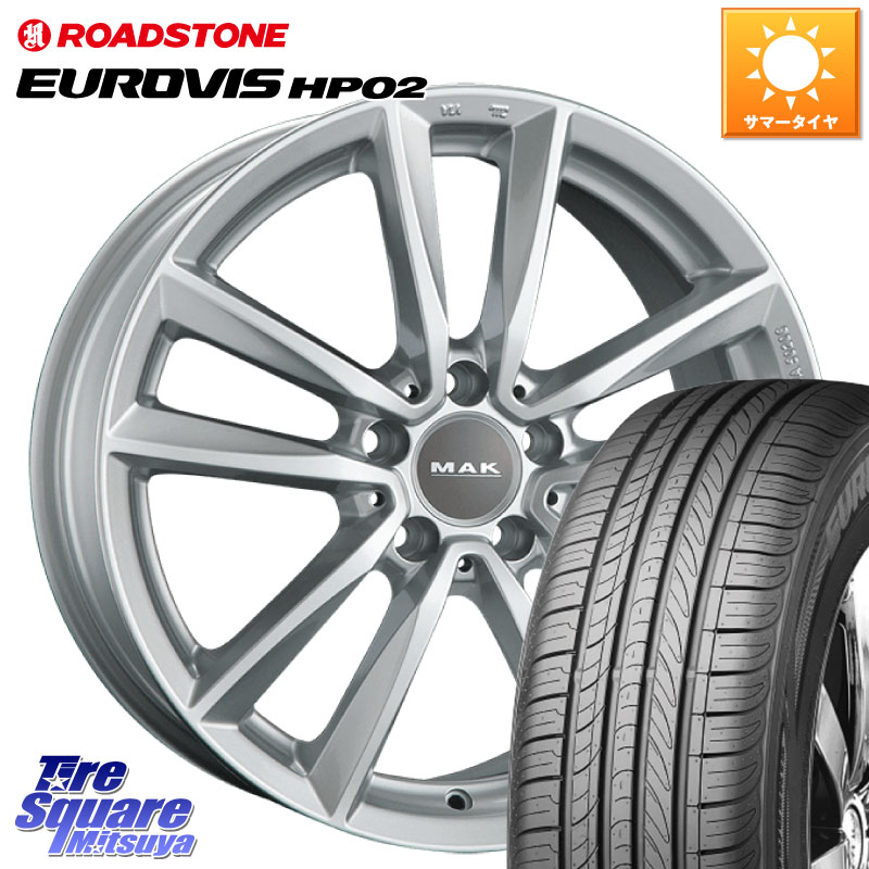 ROADSTONE ロードストーン EUROVIS HP02 サマータイヤ 195/60R16阿部商会 MAK BREMEN ホイール 16インチ 16X7.0J(MB C204) 43 5穴 112 メルセデスベンツ Cクラスクーペ（C204）｜タイヤスクエアミツヤ