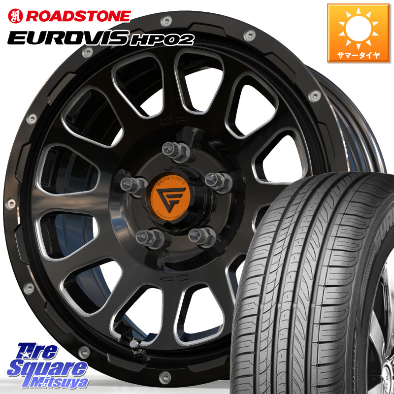 DELTA FORCE デルタフォース オーバル 16インチ 16 X 7.0J +35 5穴 114.3 ROADSTONE ロードストーン EUROVIS HP02 サマータイヤ 205/60R16