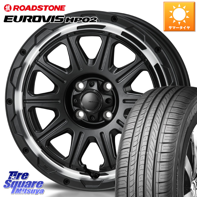 MONZA HI-BLOCK REGULES 16インチ 16 X 6.0J +40 4穴 100 ROADSTONE ロードストーン EUROVIS HP02 サマータイヤ 205/55R16 E13オーラ