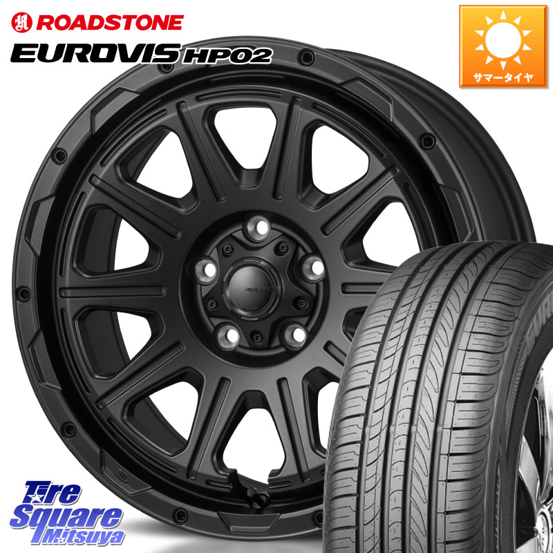MONZA HI-BLOCK REGULES BK 16インチ 16 X 6.0J +40 4穴 100 ROADSTONE ロードストーン EUROVIS HP02 サマータイヤ 195/60R16 E13オーラ