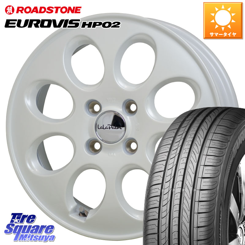 ROADSTONE ロードストーン EUROVIS HP02 サマータイヤ 165/65R15HotStuff ララパーム オーバル LaLa Palm Oval ホイール 15X4.5J 45 4穴 100 ダイハツTAFT Mx27/37/47Sソリオ・MB37SデリカD2 MAx6S系ソリオ デリカ ミニ DELICA MINI デリカD:2 D2 シボレークルーズ|タイヤスクエアミツヤ