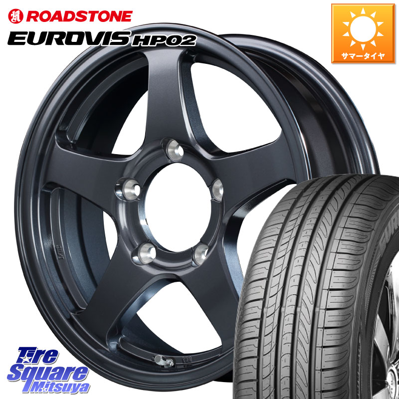 ROADSTONE ロードストーン EUROVIS HP02 サマータイヤ 215/65R16MANARAY オフパフォーマー OFF PERFORMER RT-5N+2 GM 16X5.5J 22 5穴 139.7 ジムニー専用(要オーバーフェンダー等)｜タイヤスクエアミツヤ