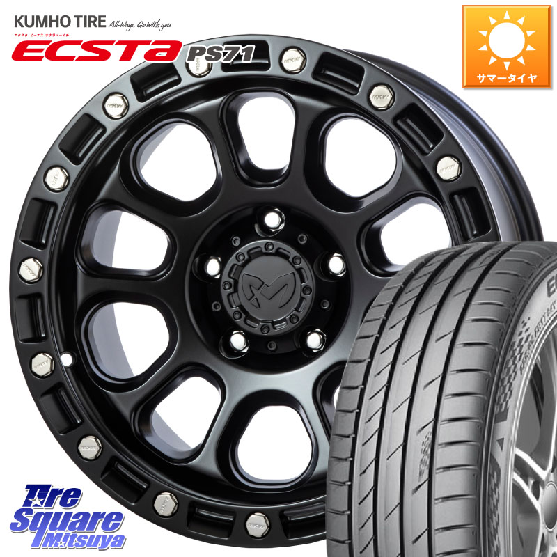 MKW M204 ブラックキャット 在庫● 17インチ ★サマーセール★ 17 X 8.0J +38 5穴 114.3 KUMHO ECSTA PS71 エクスタ サマータイヤ 225/50R17